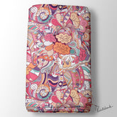 Pink Zara Abstract Fabric for Western Dress Online